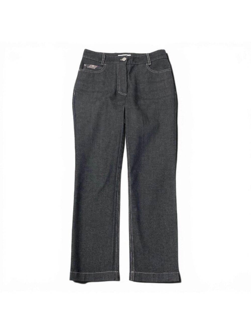 Celine Skinny Denim Embroidery Pants